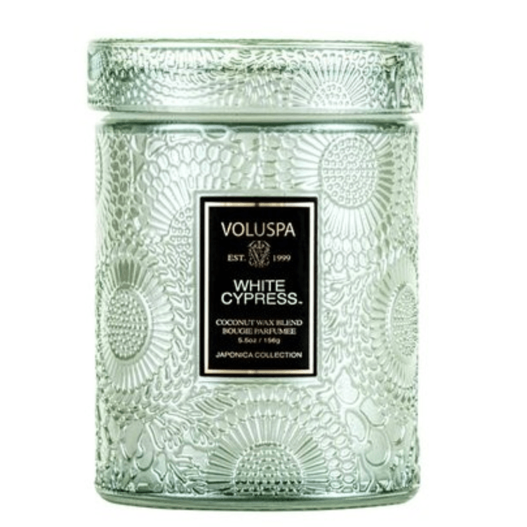 Mini _Vela _Pote _Vidro _50H _Relevo _White _Cypress